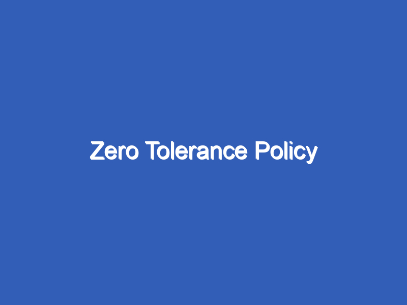 Zero Tolerance Policy Nettleham Medical Practice