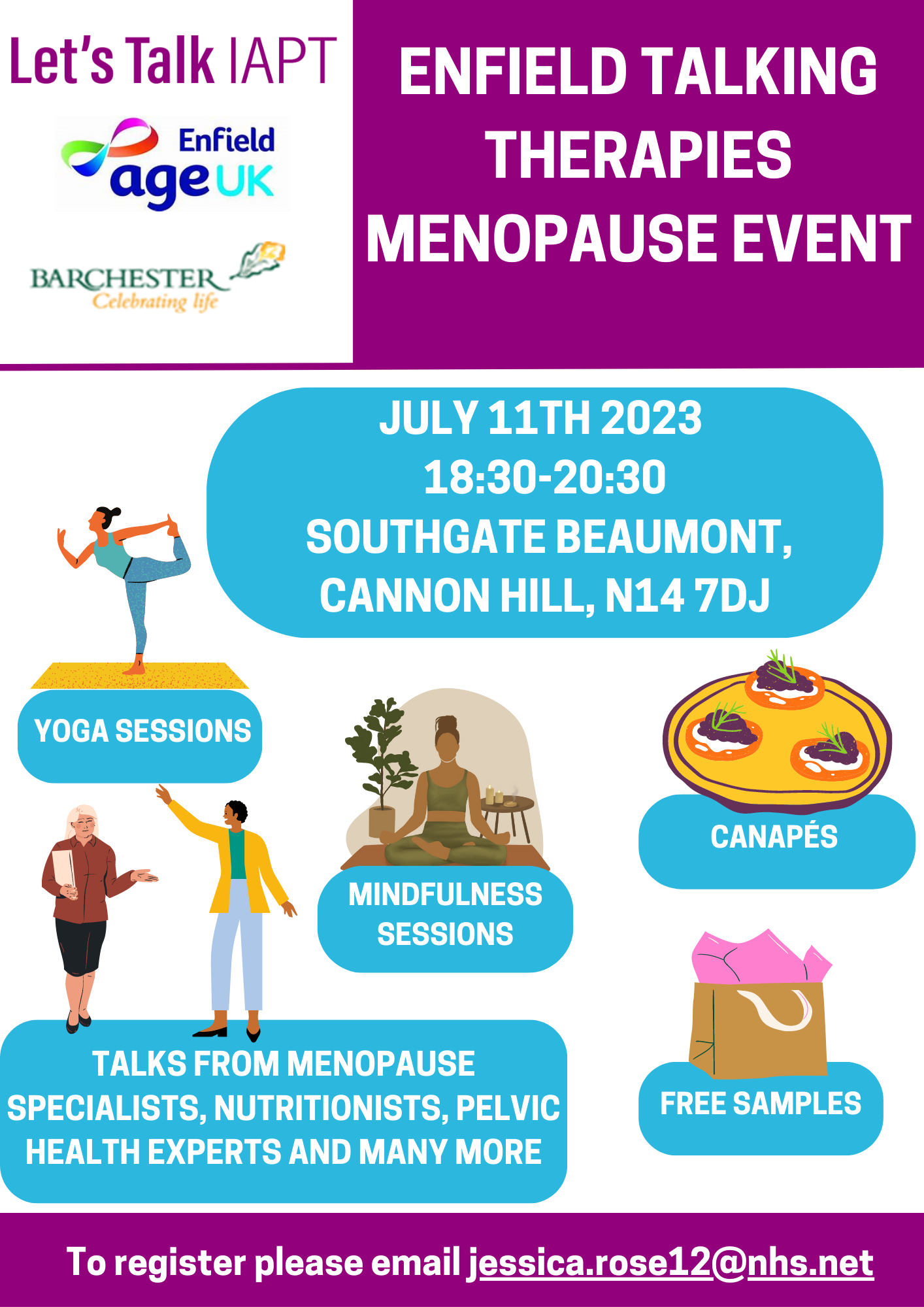 Enfield Talking Therapies Menopause Event Winchmore Hill Practice