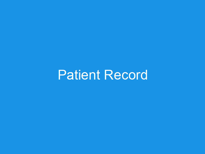 Patient Record Quintin Medical Centre