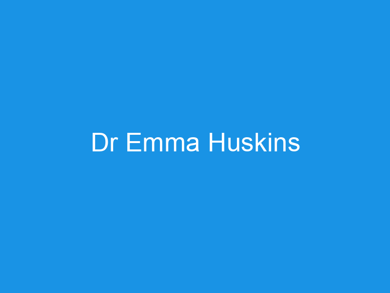 Dr Emma Huskins East Parade Surgery