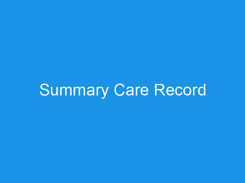 Summary Care Record Open Door Surgery