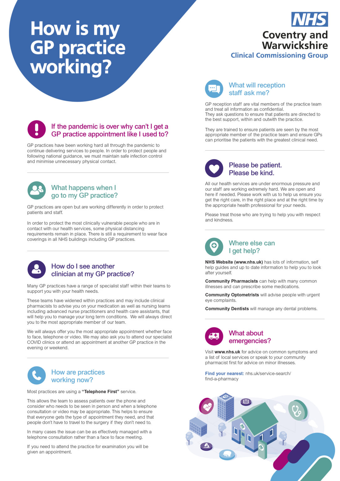 How is my General Practice working? Bedworth Health Centre