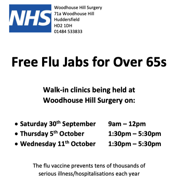 Woodhouse Hill Surgery 71a Woodhouse Hill, Fartown, Huddersfield, HD2 1DH