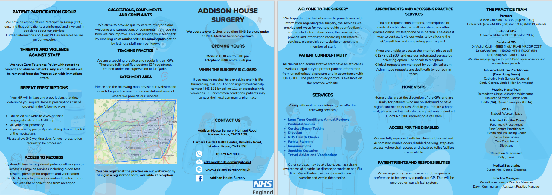 Patient Information Leaflet Addison House Surgery