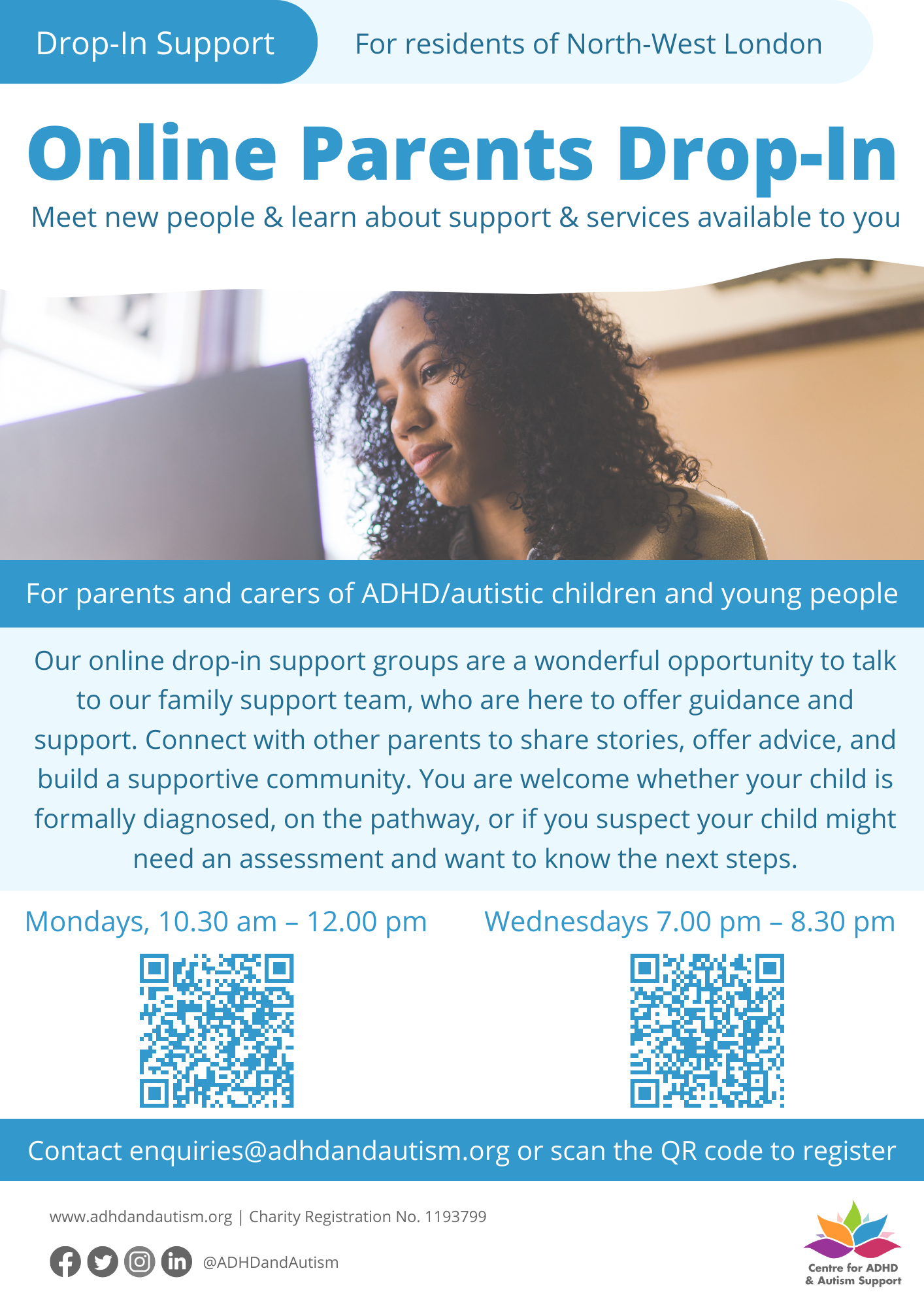 Online Parents DropIn North West London Residents Cedars Medical