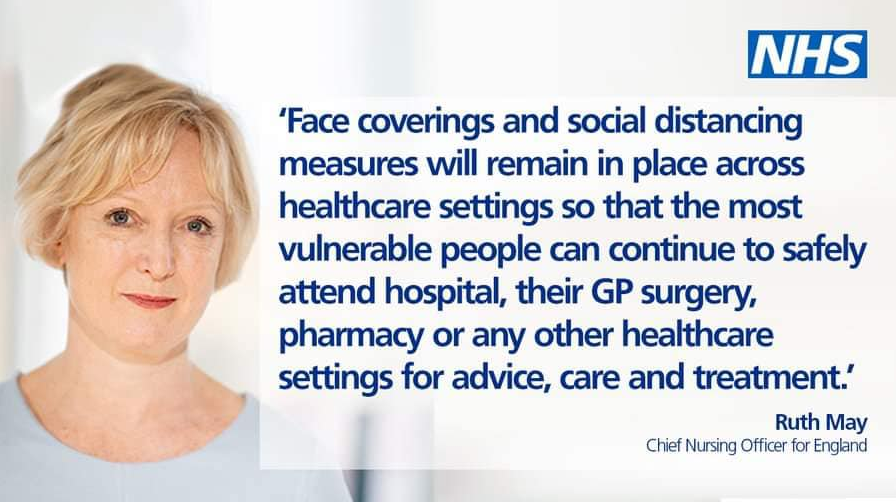 Face Coverings & Social Distancing in Healthcare Settings Birchwood